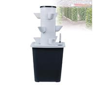 Sistema di Torre Idroponica Verticale Sistema di Circolazione del Serbatoio Dell'acqua di Grande Capacità Coltivazione di Frutta e Verdura Senza Terra Adatto for Ambienti Interni Ed Esterni(15holes)