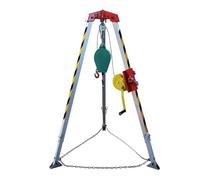 Sistema di treppiede per Soccorso Pesante per Vigili del Fuoco e Servizi di Emergenza, verricello da 1200/1800/2600 libbre, Kit anticaduta, Attrezzatura in Alluminio per