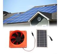 Sistema di ventilazione ad energia solare da 12 V con pannello solare da 10 W per ventilazione marina RV scambio d'aria interno serra gestione del clima e uso del fienile
