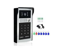 Sistema di Videocitofono Tuya Wifi, Videocitofono Wireless 1080P, Telecamera Esterna Wifi, Scheda RFID, Spina UE