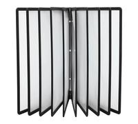 Sistema di visualizzazione A4, porta documenti con 10 lavagne pieghevoli e fissaggio magnetico, robusto display informativo per ufficio, officina e sale espositive