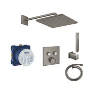 sistema doccia Grohe Grohtherm SmartControl con Rainshower 310 Mono Cube, grafite spazzolato - COLOR102