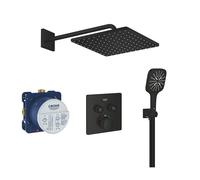 sistema doccia Grohe Grohtherm SmartControl con Rainshower 310 Mono Cube, nero opaco - COLOR255