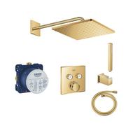 sistema doccia Grohe Grohtherm SmartControl con Rainshower 310 Mono Cube, oro lucido - COLOR104