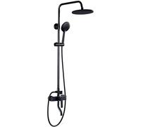 Sistema doccia in ottone anticato nero a parete soffione doccia set tradizionale miscelatore per bagno hotel & spa design