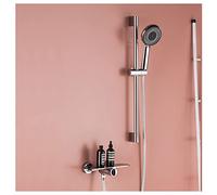 Sistema doccia, rubinetto a cascata a muro con portata portata e vasca a cascata, riempimento della vasca, set di rubinetti della vasca da bagno in ottone, sistema di doccia per bagno, tocco di