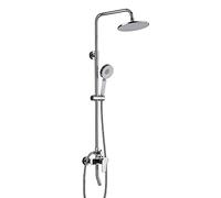 Sistema doccia, set di rubinetti per la doccia montato a parete per bagno, bordo per la doccia spray per doccia a pressione di lusso arrotondata di lusso ad alta pressione