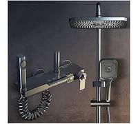 Sistema doccia termostatica con display a temperatura pioggia Schema doccia e spray portano spray completo set di rubinetti rubinetti spruzzatore di bidet spruzzatore di dimora da 1,5 m tubo doccia