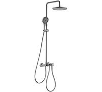 Sistema doccia termostatico completo con soffione doccia e kit di finiture per il bagno, installazione moderna e facile