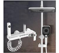 Sistema doccia termostatico con display digitale della temperatura, soffione doccia a pioggia e doccia portatile, set completo per vasca da bagno e bidet spruzzatore