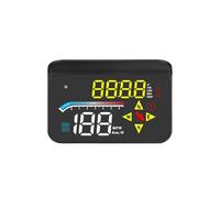 Sistema doppio GPS OBD2 M17 HUD Head Up Display Proiettore di velocità sul parabrezza Allarme sicurezza Temperatura dell'acqua Velocità eccessiva RPM MPH KM/H TRIP