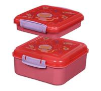 Sistema Expressions Bambini Set di Bento Porta Pranzo | Bento Cube (1,25L) & Scatola Sandwich (450ml) | Space Kitty Popsicle