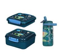 Sistema Expressions Lunch, 1,25L Bento + 450ml Sandwich + 500ml Easy Sip, set di lunch box e bottiglia, design 'Alien'