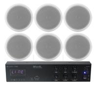 Sistema filodiffusione in kit audio 6 diffusori da incasso e amplificatore