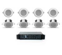 Sistema filodiffusione kit audio 8 diffusori da incasso amplificatore