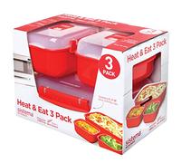 Sistema Set 3 contenitori Microware Rosso Sistema