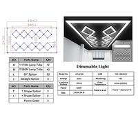 Sistema Illuminazione Soffitto Hexagon HoneyComb Luce Garage 6500K 4.02 x 2.91 m