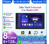 Sistema intelligente AI per autoradio universale da 7 pollici lettore video multimediale GPS Carplay Android Auto 4G 2 Din 2din Autoradio BT S2 (8Core 4G 32G)