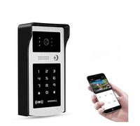 Sistema interfonico, Videocitofono Tuya Videocitofono Wireless Intercom System Home 1080P HD Videocitofono digitale con tastiera con codice RFID APP Sblocco,Qualità audio chiara