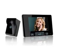 Sistema interfonico wireless, 2.4GHz Wireless Video Campanello Citofono di Campanello for Porte con Schermo da 7 Pollici Sbloccare il Controllo di Accesso for La Casa Villa