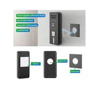Sistema Interfonico Wireless Bidirezionale, Portata di 1600 Piedi, Risposta Automatica, Espandibile A 6 Unità, Montaggio A Parete Magnetico, Batteria