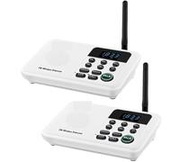 Sistema interfonico wireless, Interfoni senza fili FM a 22 canali Home House Business Uffici Gamma di 1 miglio Chiamata da stanza a stanza e amp; parlante(2Unit White)