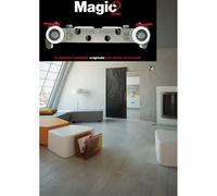 PORTA PORTE A SOFFIETTO CM. 83X214 BIANCO CON MANIGLIA (30709)