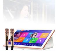 Sistema karaoke con microfono wireless, disco rigido integrato, supporto 4K per intrattenimento domestico e feste