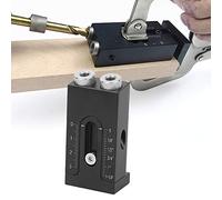 Sistema Kit Per Maschere Obliqui Fori, 15 Gradi Per Fori Tascabili Con Angolo Localizzatore Di Fori Per Guida Per Trapano Per La Lavorazione Del Legno Con Adattatore Di Diametro 6 Mm/8 Mm/10 Mm
