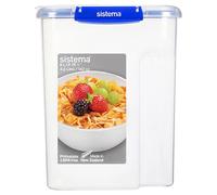 Sistema KLIP IT PLUS contenitore per cereali | Contenitore ermetico per alimenti da dispensa da 4,2 litri | Senza BPA
