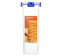Sistema KLIP IT PLUS Cracker Contenitore per Alimenti, Latta per biscotti da 1,8 l, Per frigorifero/congelatore a prova di perdite e impilabile con coperchio, Senza BPA, clip blu, 1 Conte