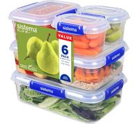 Sistema Klip It Trasparente Rettangolare Contenitore Anti-Perdita BPA Free