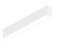 Sistema Lineare Biemissione Fluo Alluminio Bianco 2 Luci Led 27+13W 4000K
