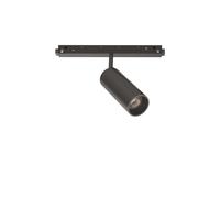 Faretto Binario Singolo Ego Alluminio Nero 1 Luce 12W 3000K Luce Calda 1-10V