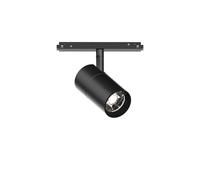 Faretto Binario Singolo Ego Alluminio Nero 1 Luce 26W 3000K Luce Calda 1-10V