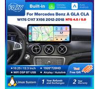 Sistema Linux Wireless Carplay Android Auto Radio Per Mercedes Benz A CLA GLA W176 C117 X156 2012-2018 Auto Lettore Multimediale BT