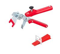 Sistema Livellamento con Pinza, 2mm 400 Pezzi Distanziatori Piastrelle, 200 Cunei Riutilizzabili, Livellatori per DIY a Professionale, Utensili per Parete a Pavimento