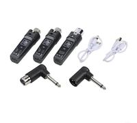 Sistema microfonico UHF wireless progettato per musicisti e mixer audio, gamma di frequenza 510 590 MHz, trasmissione 30 50 metri, suono a bassa distorsione (uno e due)