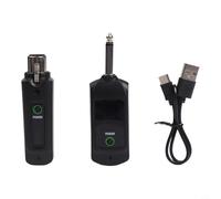 Sistema microfonico wireless 2,4 G XLR lungo raggio 80 m ricaricabile Bodypack trasmettitore per la creazione di contenuti cinematografici (1 in 1)