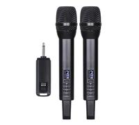 Sistema microfonico wireless con microfono portatile dinamico professionale Plug and Play ricaricabile per home cinema, karaoke, chiesa, discorso, festa di nozze, canto