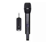 Sistema microfonico wireless con microfono portatile, microfoni dinamici professionali per home cinema, karaoke, chiesa, discorso di nozze, canto Plug and Play, ricaricabile