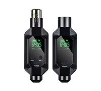 Sistema microfonico wireless per microfoni dinamici 2,4 G UHF Converter Kit lungo raggio stabile segnale corpo in metallo per chiesa, festa di nozze, discorso, DJ, karaoke, canto, 10,5 cm, nero (1 in
