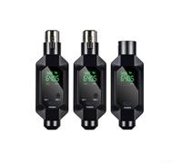 Sistema microfonico wireless per microfoni dinamici, trasmettitore UHF senza fili, ricevitore 45 kHz, corpo in metallo per karaoke chiesa PA (1 IN 2)