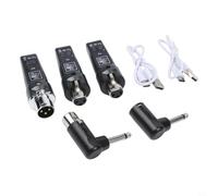 Sistema microfonico wireless UHF con gamma di trasmissione estesa e bassa distorsione, adatto per musicisti, mixer audio e configurazione audio per eventi dal vivo (uno e due)