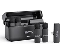 BOYA BY-V4D - Microfono wireless a 4 canali, Lightning, riduzione del rumore. - Nouvo
