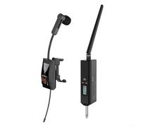 Sistema microfono wireless UHF, suono chiaro con risposta in frequenza 30-20 kHz e 96 dB SNR, segnale stabile nel raggio di 610-690 MHz, trasmettitore e ricevitore inclusi