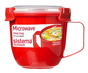 Sistema Microwave Soup Mug - Red 565 ml