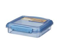 Sistema Ocean Bound - Contenitore per sandwich in plastica, 450 ml, senza BPA, realizzato con plastica riciclata, colore foglia di tè o blu (colore non selezionabile), 1 pezzo