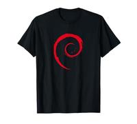 Sistema operativo open source con logo a spirale per utenti Linux Tee Debian Maglietta