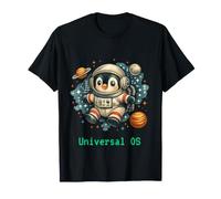 Sistema operativo Universale Linux Tux in Space Nerd Maglietta